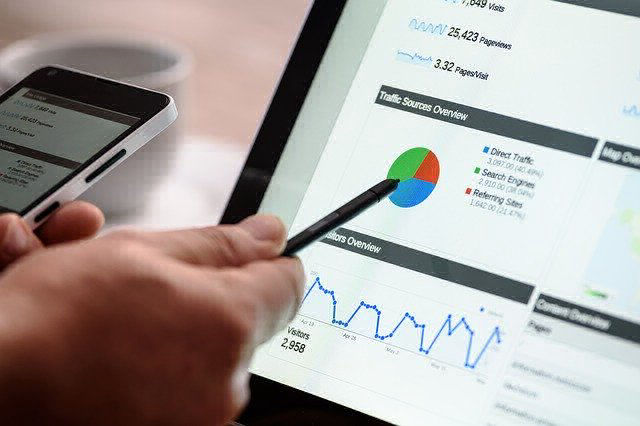 Monitor with statistics